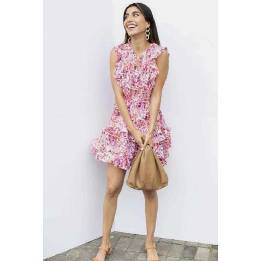 THML Charlotte Dress Pink Size Small